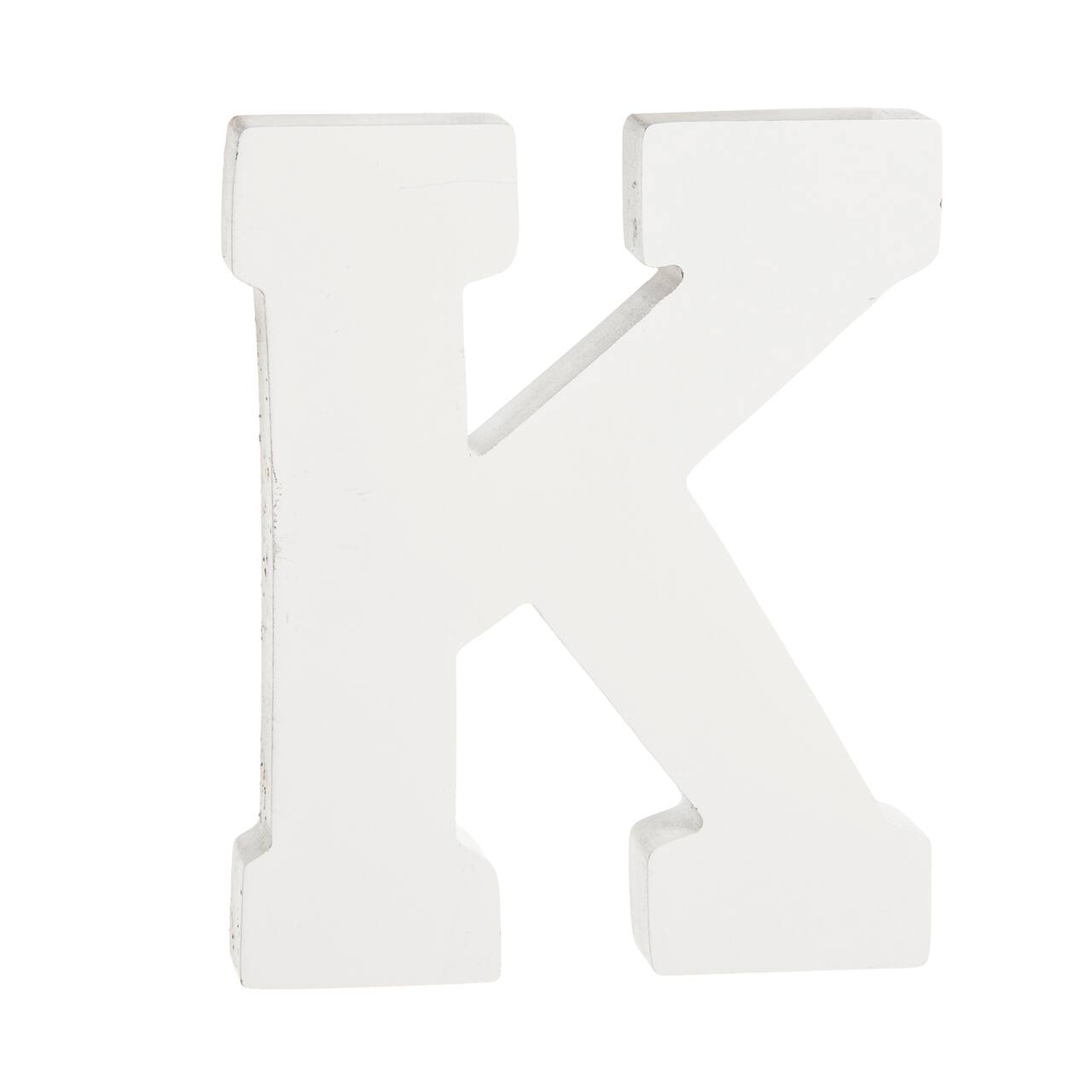 12 Pack: 4.75" White Wood Letter by Make Market®